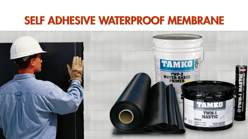 Tamko self adhesive waterproofing membrane products